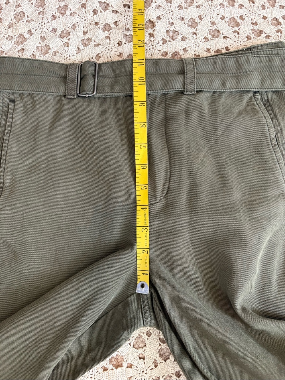 Alex Mill 9th Street Pant Military Olive 100% Cotton Slight Barrel Leg Size 4 - Picture 8 of 11